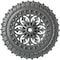 Ekena Millwork Sellek Ceiling Medallion (Fits Canopies up to 1 1/8"), 18 1/2"OD x 7/8"ID x 1 1/2"P, Platinum CM18SKPLS - alternate 1